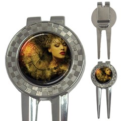 Surreal Steampunk Queen From Fonebook 3-in-1 Golf Divots by 2853937