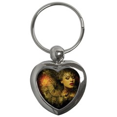 Surreal Steampunk Queen From Fonebook Key Chain (heart)