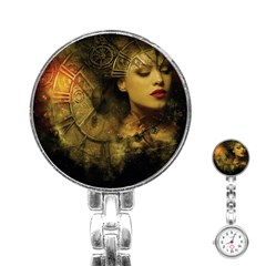 Surreal Steampunk Queen From Fonebook Stainless Steel Nurses Watch by 2853937