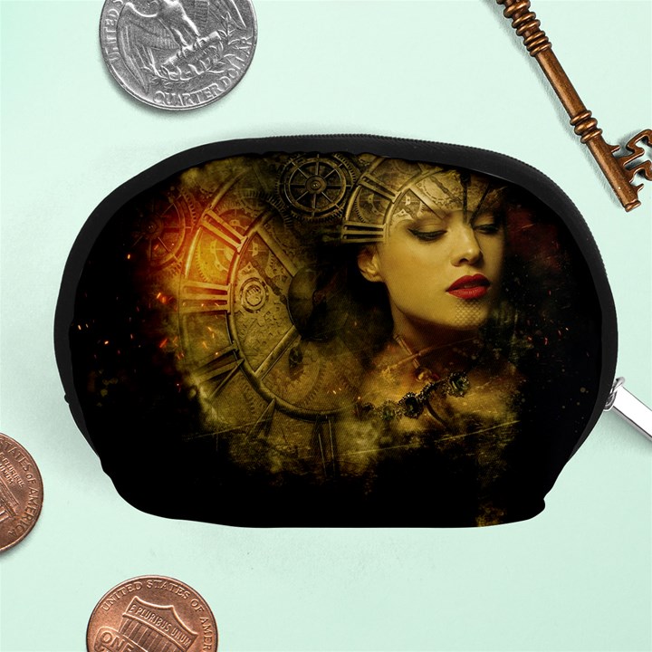 Surreal Steampunk Queen From Fonebook Accessory Pouch (Medium)