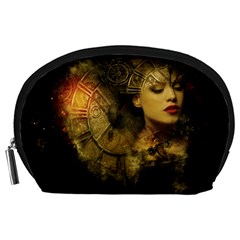 Surreal Steampunk Queen From Fonebook Accessory Pouch (large) by 2853937