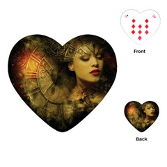 Surreal Steampunk Queen From Fonebook Playing Cards Single Design (heart)