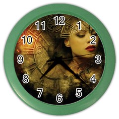 Surreal Steampunk Queen From Fonebook Color Wall Clock by 2853937