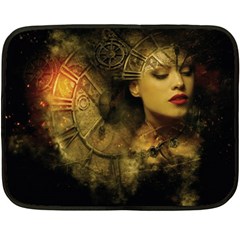 Surreal Steampunk Queen From Fonebook Fleece Blanket (mini)