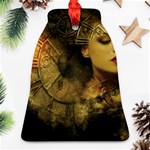 Surreal Steampunk Queen From Fonebook Bell Ornament (Two Sides) Front