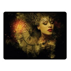 Surreal Steampunk Queen From Fonebook Double Sided Fleece Blanket (small) 