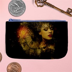 Surreal Steampunk Queen From Fonebook Large Coin Purse by 2853937