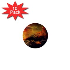 Tiger King In A Fantastic Landscape From Fonebook 1  Mini Buttons (10 pack) 