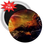 Tiger King In A Fantastic Landscape From Fonebook 3  Magnets (10 pack)  Front