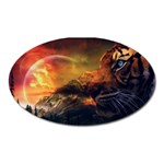 Tiger King In A Fantastic Landscape From Fonebook Oval Magnet Front