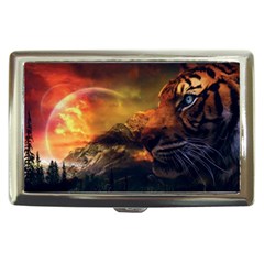 Tiger King In A Fantastic Landscape From Fonebook Cigarette Money Case