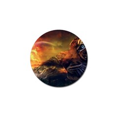 Tiger King In A Fantastic Landscape From Fonebook Golf Ball Marker (4 Pack) by 2853937