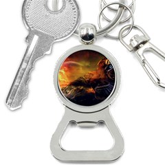 Tiger King In A Fantastic Landscape From Fonebook Bottle Opener Key Chain