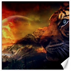 Tiger King In A Fantastic Landscape From Fonebook Canvas 20  X 20  by 2853937