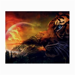 Tiger King In A Fantastic Landscape From Fonebook Small Glasses Cloth (2 Sides) by 2853937