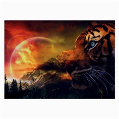 Tiger King In A Fantastic Landscape From Fonebook Large Glasses Cloth by 2853937