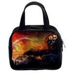 Tiger King In A Fantastic Landscape From Fonebook Classic Handbag (Two Sides) Front