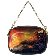 Tiger King In A Fantastic Landscape From Fonebook Chain Purse (One Side)