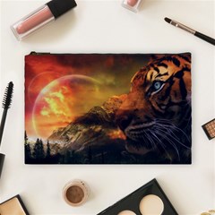 Tiger King In A Fantastic Landscape From Fonebook Cosmetic Bag (large) by 2853937