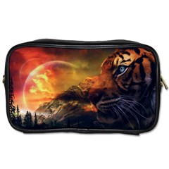 Tiger King In A Fantastic Landscape From Fonebook Toiletries Bag (One Side)