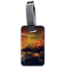 Tiger King In A Fantastic Landscape From Fonebook Luggage Tag (two sides)