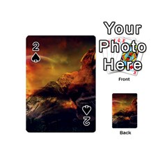 Tiger King In A Fantastic Landscape From Fonebook Playing Cards 54 Designs (Mini)