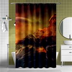 Tiger King In A Fantastic Landscape From Fonebook Shower Curtain 48  x 72  (Small)  Curtain(48  X 72 ) - 42.18 x64.8  Curtain(48  X 72 )