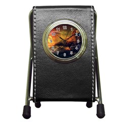 Tiger King In A Fantastic Landscape From Fonebook Pen Holder Desk Clock by 2853937