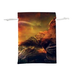 Tiger King In A Fantastic Landscape From Fonebook Lightweight Drawstring Pouch (M)