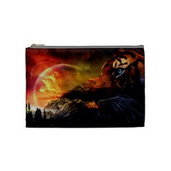 Tiger King In A Fantastic Landscape From Fonebook Cosmetic Bag (medium) by 2853937