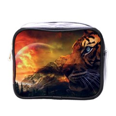 Tiger King In A Fantastic Landscape From Fonebook Mini Toiletries Bag (one Side) by 2853937