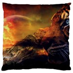 Tiger King In A Fantastic Landscape From Fonebook Large Cushion Case (One Side) Front