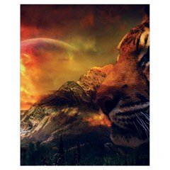 Tiger King In A Fantastic Landscape From Fonebook Drawstring Bag (small) by 2853937