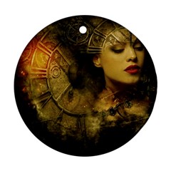 Surreal Steampunk Queen From Fonebook Ornament (round) by 2853937