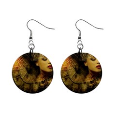 Surreal Steampunk Queen From Fonebook Mini Button Earrings by 2853937