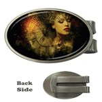 Surreal Steampunk Queen From Fonebook Money Clips (Oval)  Front