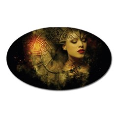 Surreal Steampunk Queen From Fonebook Oval Magnet by 2853937