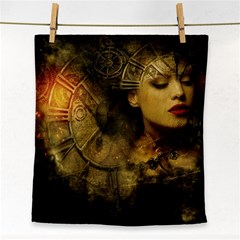 Surreal Steampunk Queen From Fonebook Face Towel by 2853937