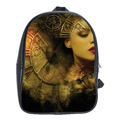 Surreal Steampunk Queen From Fonebook School Bag (xl) by 2853937