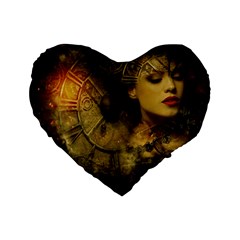 Surreal Steampunk Queen From Fonebook Standard 16  Premium Heart Shape Cushions by 2853937