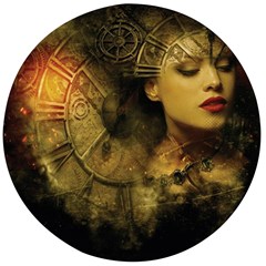 Surreal Steampunk Queen From Fonebook Wooden Bottle Opener (round) by 2853937