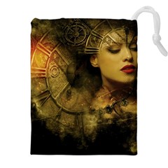 Surreal Steampunk Queen From Fonebook Drawstring Pouch (5xl) by 2853937