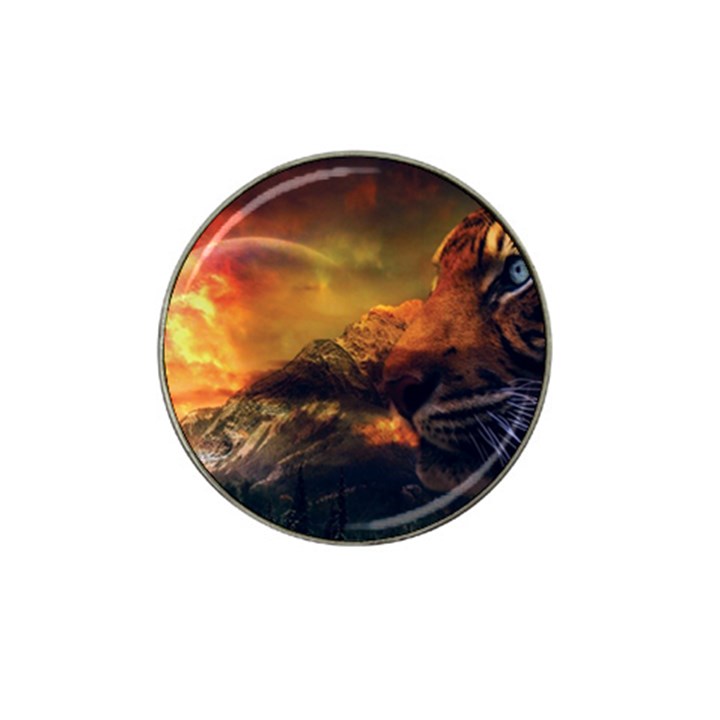 Tiger King In A Fantastic Landscape From Fonebook Hat Clip Ball Marker (4 pack)