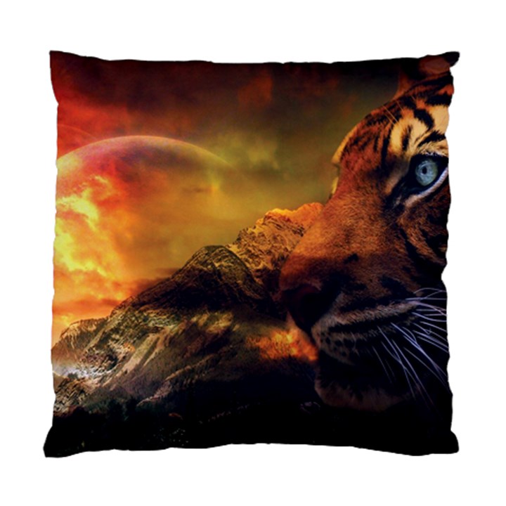 Tiger King In A Fantastic Landscape From Fonebook Standard Cushion Case (One Side)