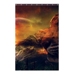 Tiger King In A Fantastic Landscape From Fonebook Shower Curtain 48  X 72  (small)  by 2853937