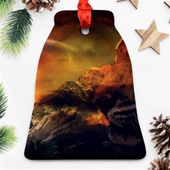 Tiger King In A Fantastic Landscape From Fonebook Ornament (bell) by 2853937