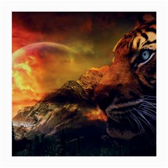 Tiger King In A Fantastic Landscape From Fonebook Medium Glasses Cloth (2 Sides) by 2853937