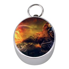 Tiger King In A Fantastic Landscape From Fonebook Mini Silver Compasses by 2853937