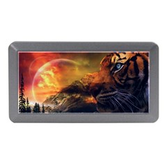 Tiger King In A Fantastic Landscape From Fonebook Memory Card Reader (mini) by 2853937