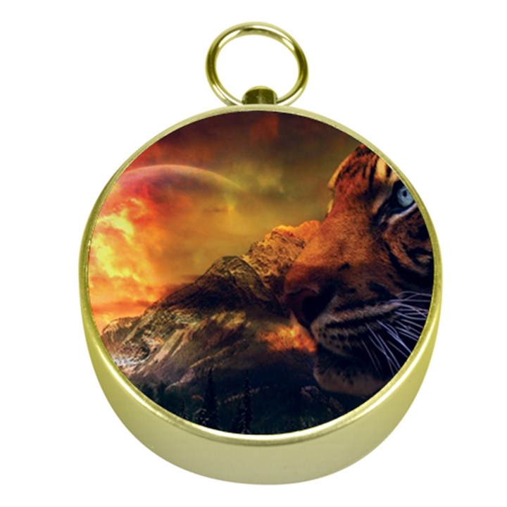 Tiger King In A Fantastic Landscape From Fonebook Gold Compasses